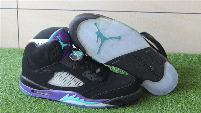 jordan 5 purple and black